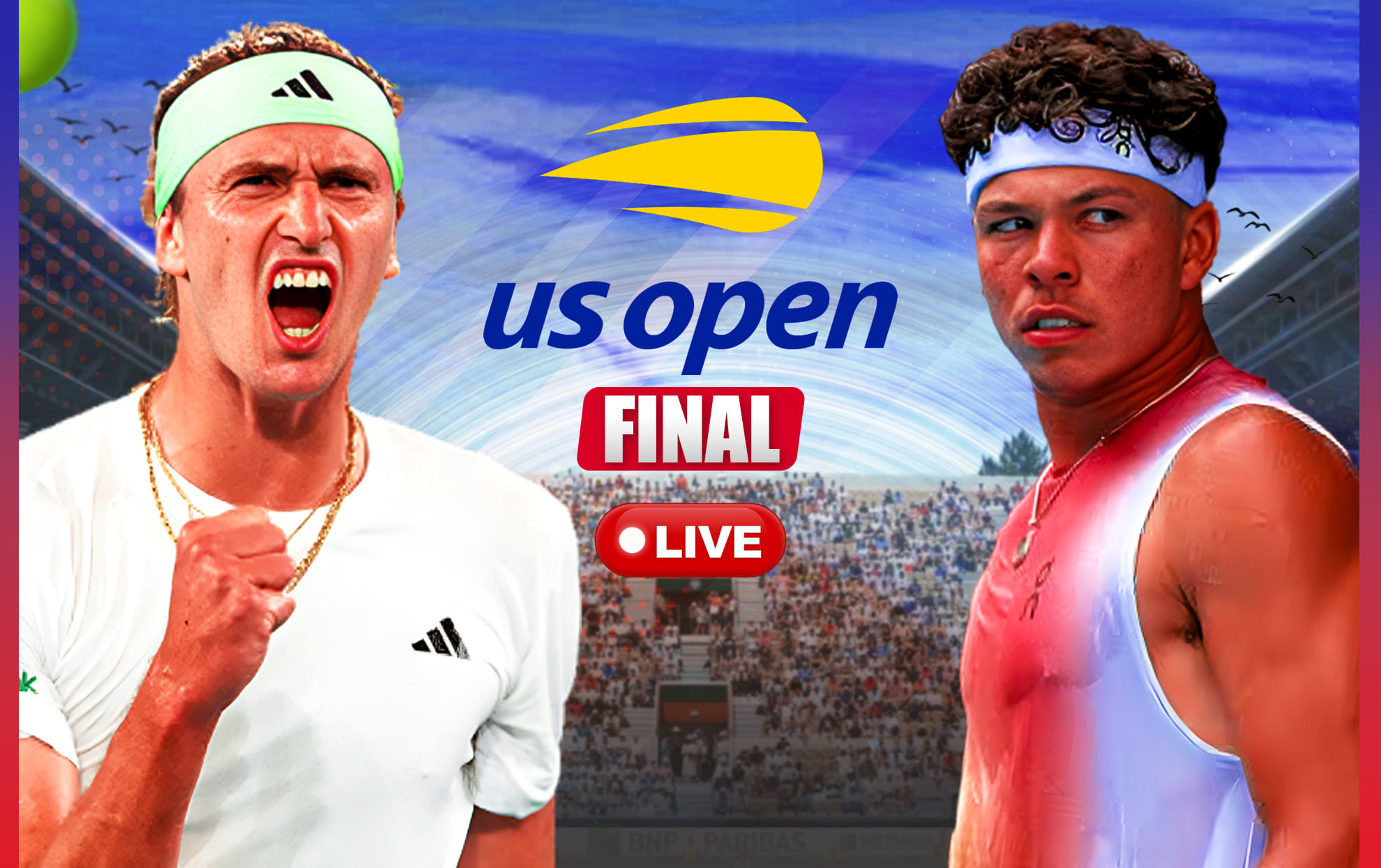 Alexander Zverev vs Ben Shelton, US Open 2026