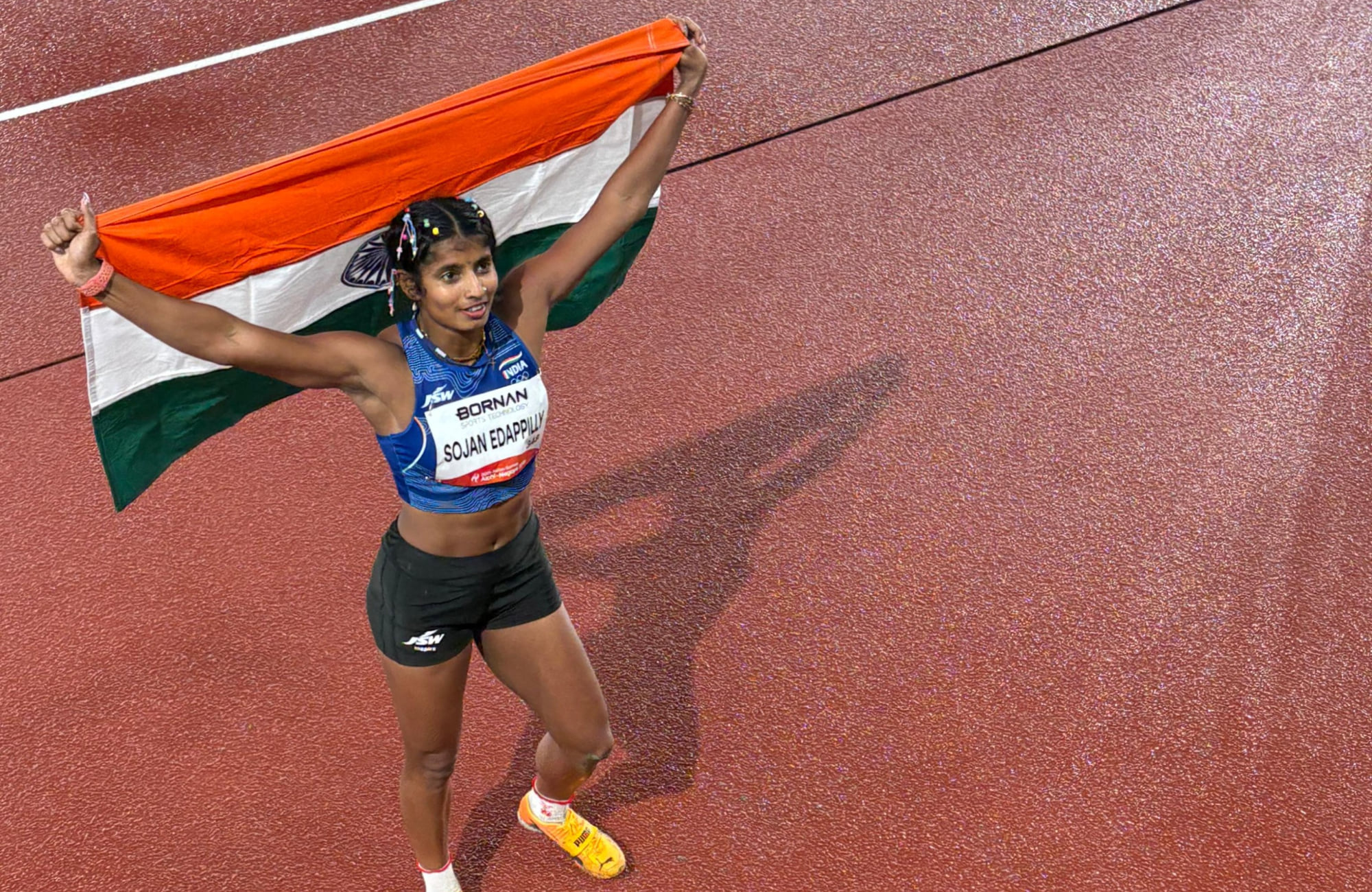 Asian Games 2026: Ancy Sojan retains silver in women's long jump; Shaili Singh fourth after dramatic finish