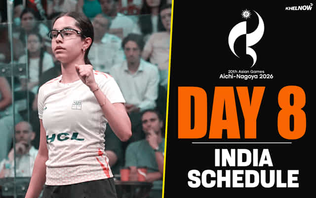 Asian Games 2026 - Day 8, India Schedule