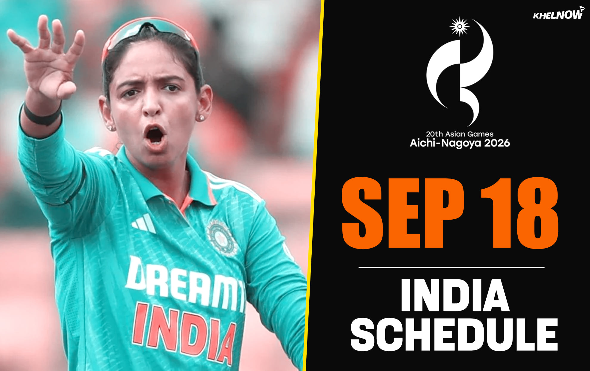 Asian Games 2026: India's updated schedule for today, September 18