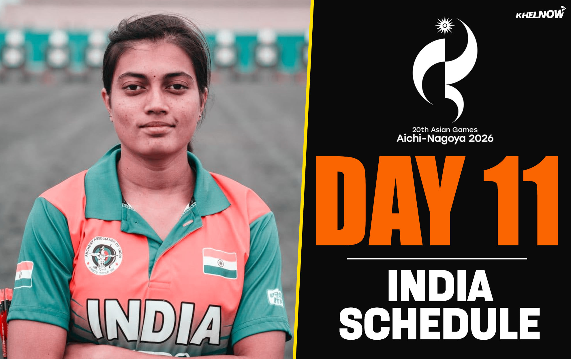 Asian Games 2026: India's updated schedule for Day 12 (October 1)