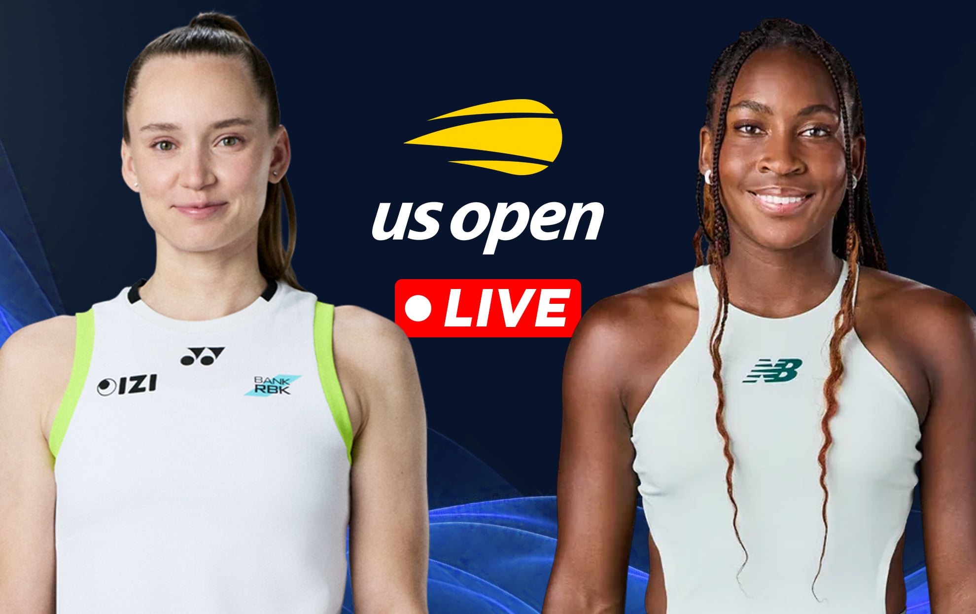 Elena Rybakina vs Coco Gauff live streaming, TV channel, where & how to watch: US Open 2026