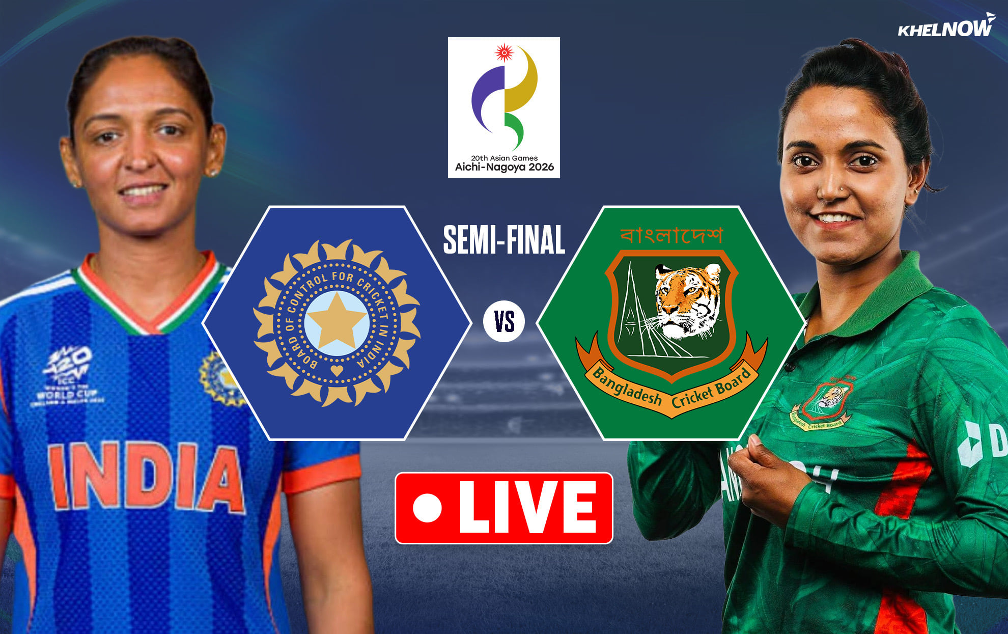 IND-W vs BAN-W: Live streaming and TV details for Women's Asian Games 2026 second semi-final
