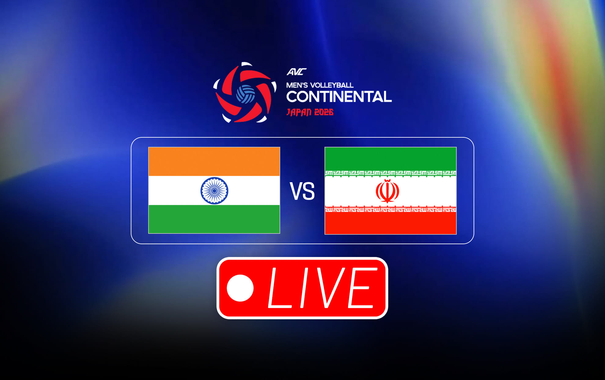 India vs Iran Live Updates, AVC Mens Volleyball Continental Championship 2026