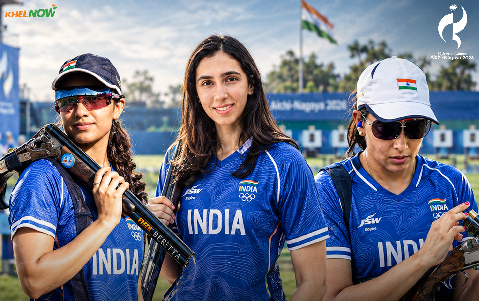 India bag bronze in women's skeet team shooting at Asian Games 2026