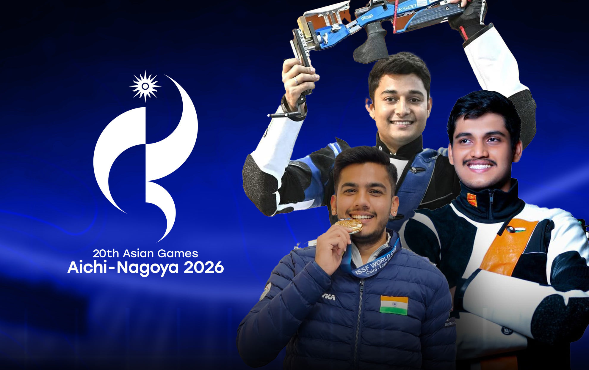 India take silver in Men's 50m Rifle 3P at Asian Games 2026; Aishwary, Niraj advance to individual final