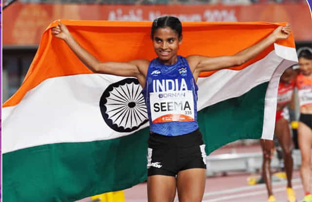 Seema Kumari wins bronze in women’s 10,000m at Asian Games 2026