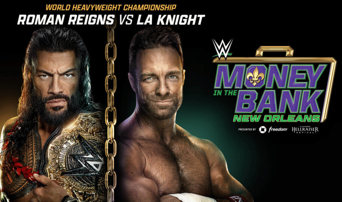 WWE Money in the Bank 2026 Roman Reigns vs LA Knight