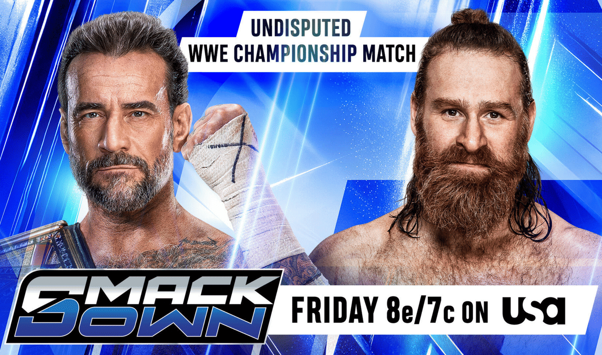 WWE SmackDown Sep 11, 26 CM Punk vs Sami Zayn