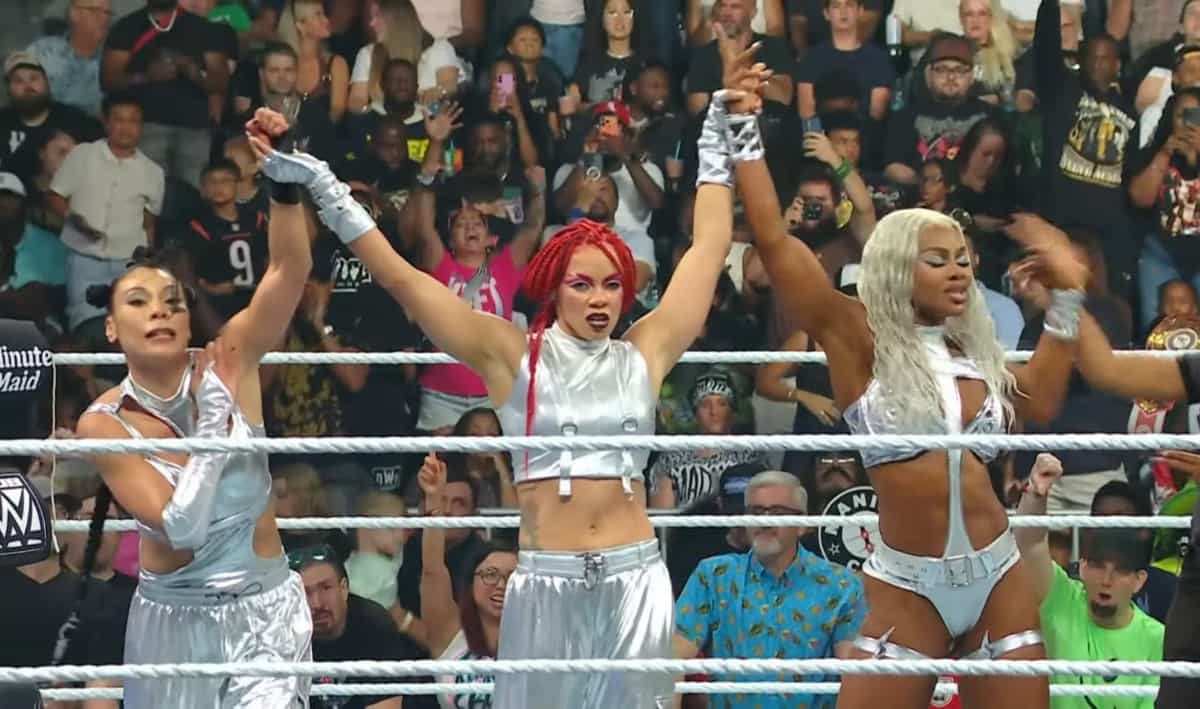 WWE Sunday Night’s Main Event Results: Jade Cargill pins Charlotte Flair in six-woman tag team match