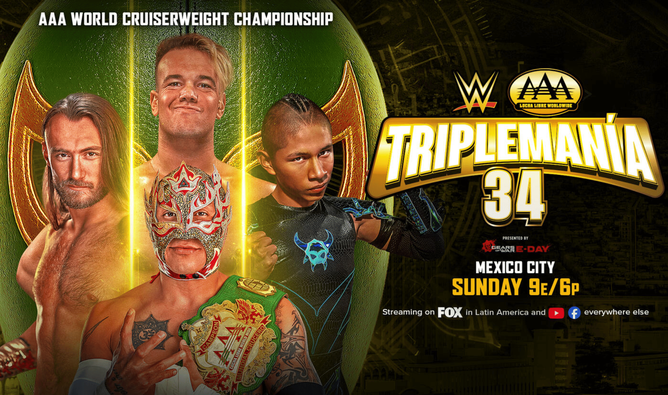 WWE x AAA TripleMania 34 Night 2 – LIVE streaming, TV channel, start time & where to watch