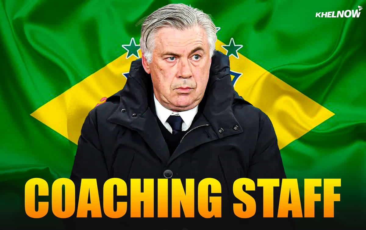 Brazil National Football Team's coaching staff under Carlo Ancelotti