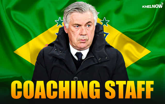 Brazil National Football Team's coaching staff under Carlo Ancelotti