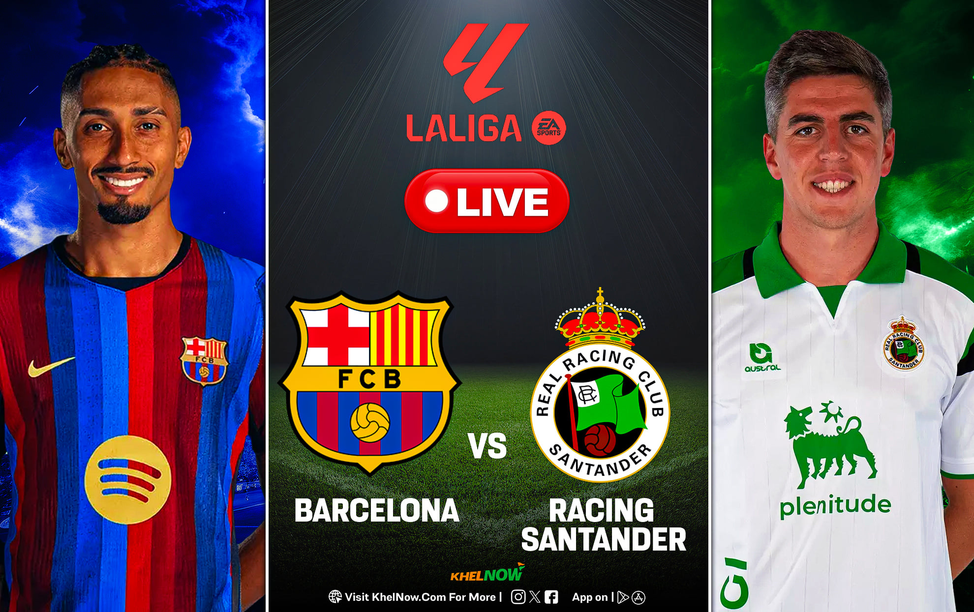 Barcelona vs Racing Santander LIVE streaming, TV channel, kick-off time & where to watch LaLiga 2026-27