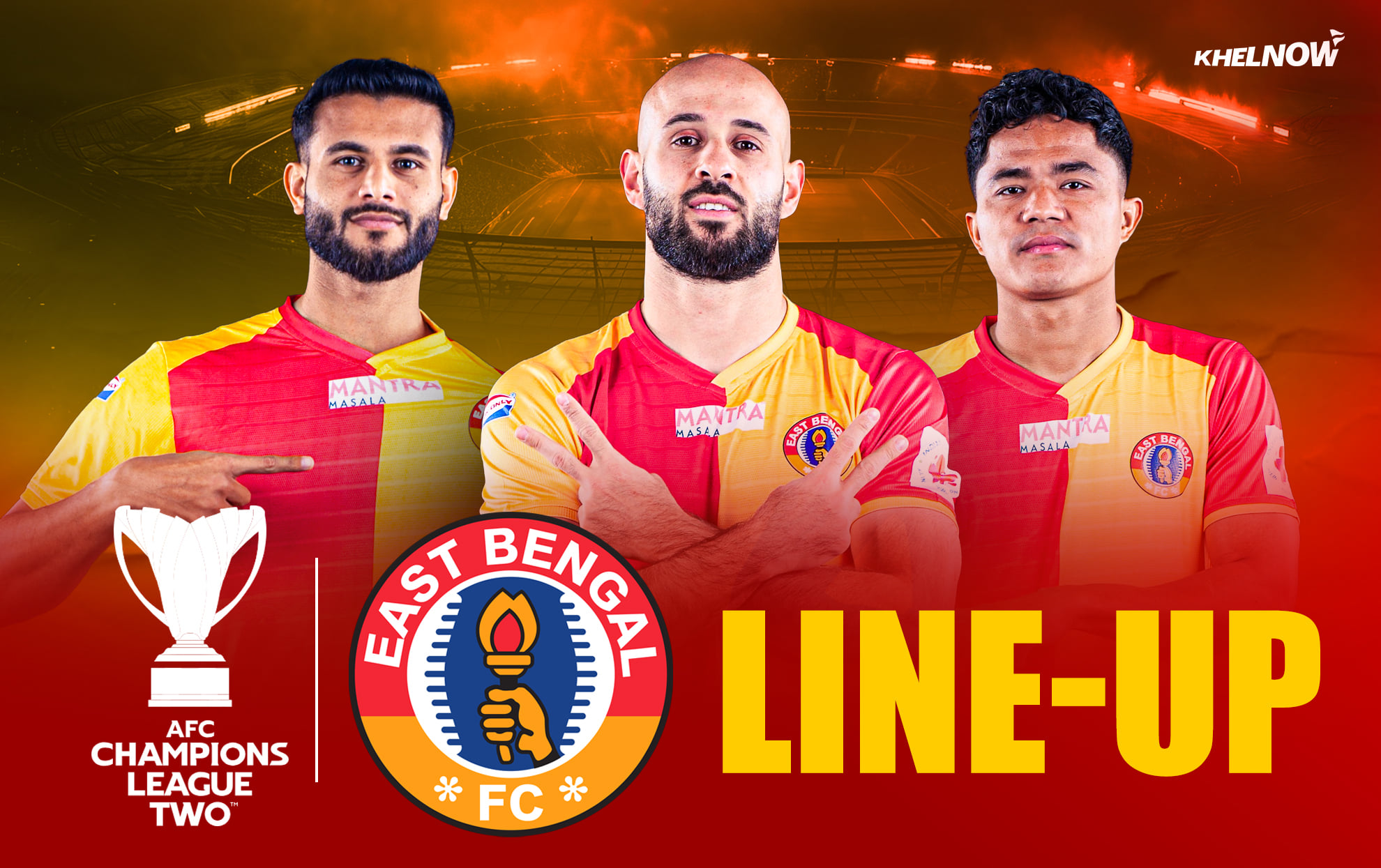 How can East Bengal line up for AFC Champions League Two 2026-27 opener against Al-Hussein?