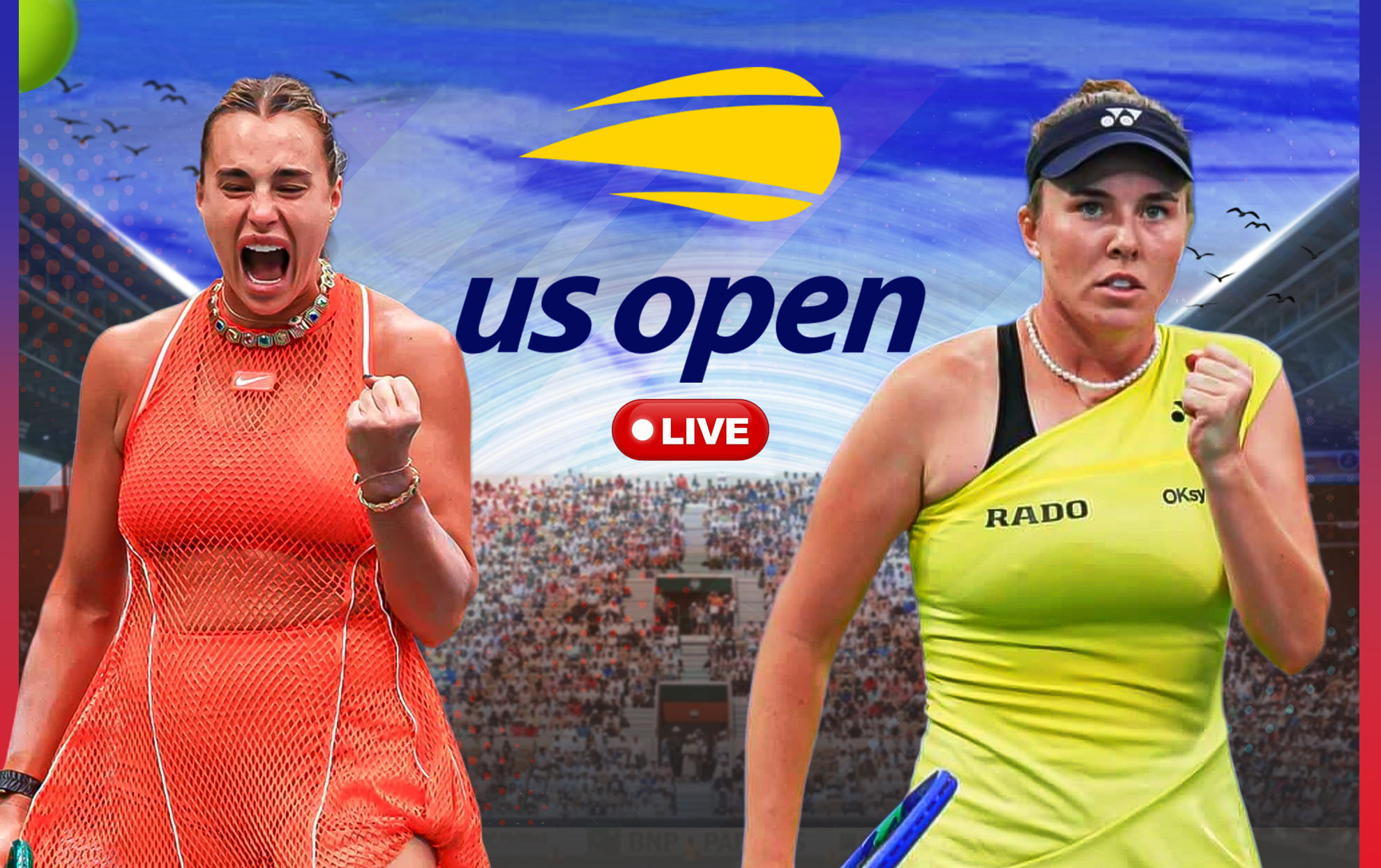 Aryna Sabalenka vs Linda Noskova live streaming, TV channel, where & how to watch: US Open 2026 Aryna Sabalenka vs Linda Noskova live streaming, TV channel, where & how to watch: US Open 2026