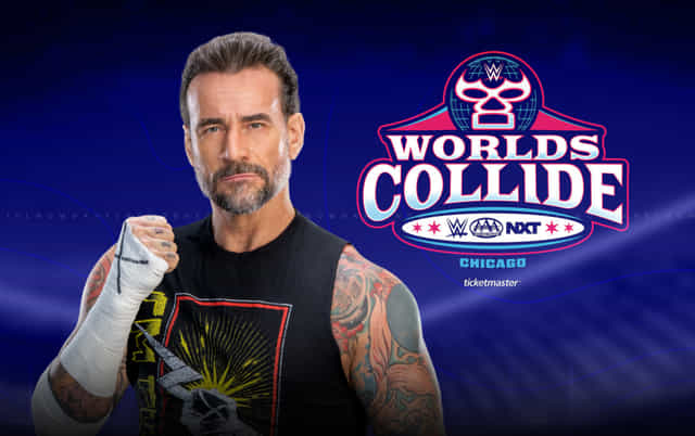 CM Punk What matches is Allstate Arena advertising for WWE x AAA Worlds Collide 2026 in Chicago?