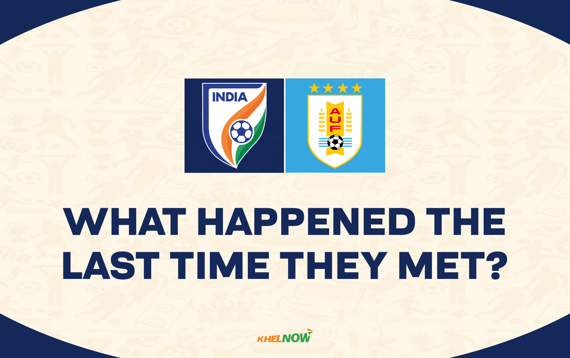 What happened when India last faced Uruguay?