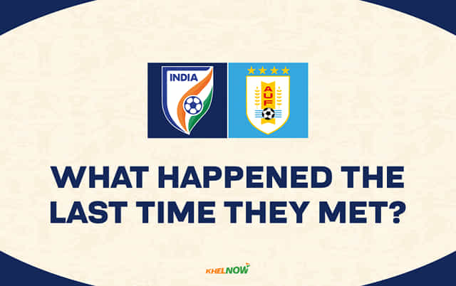 What happened when India last faced Uruguay?