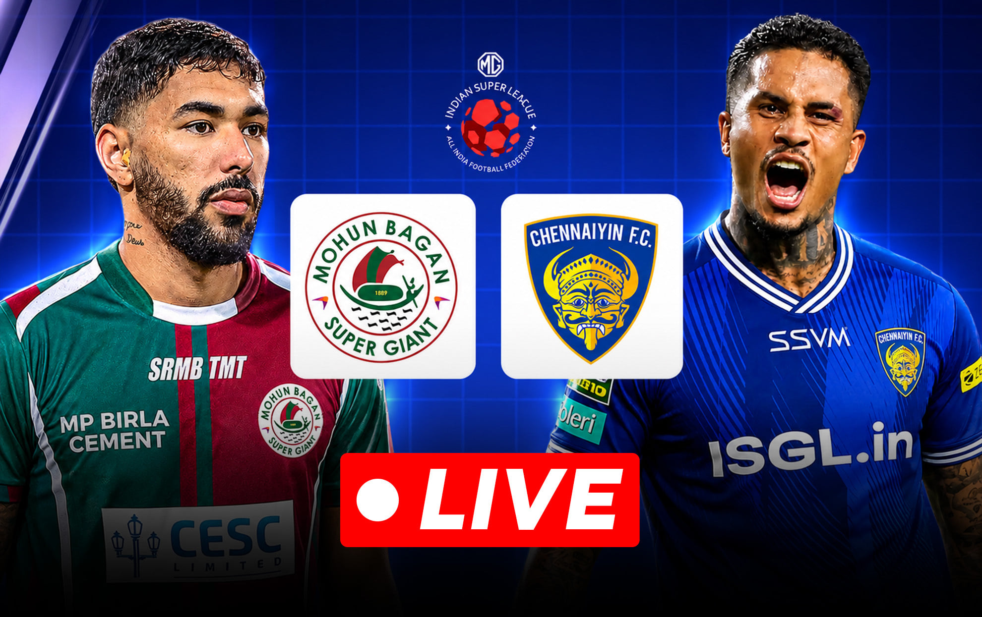 Mohun Bagan vs Chennaiyin FC Live: Confirmed Lineups, pre-match updates | ISL 2026-27
