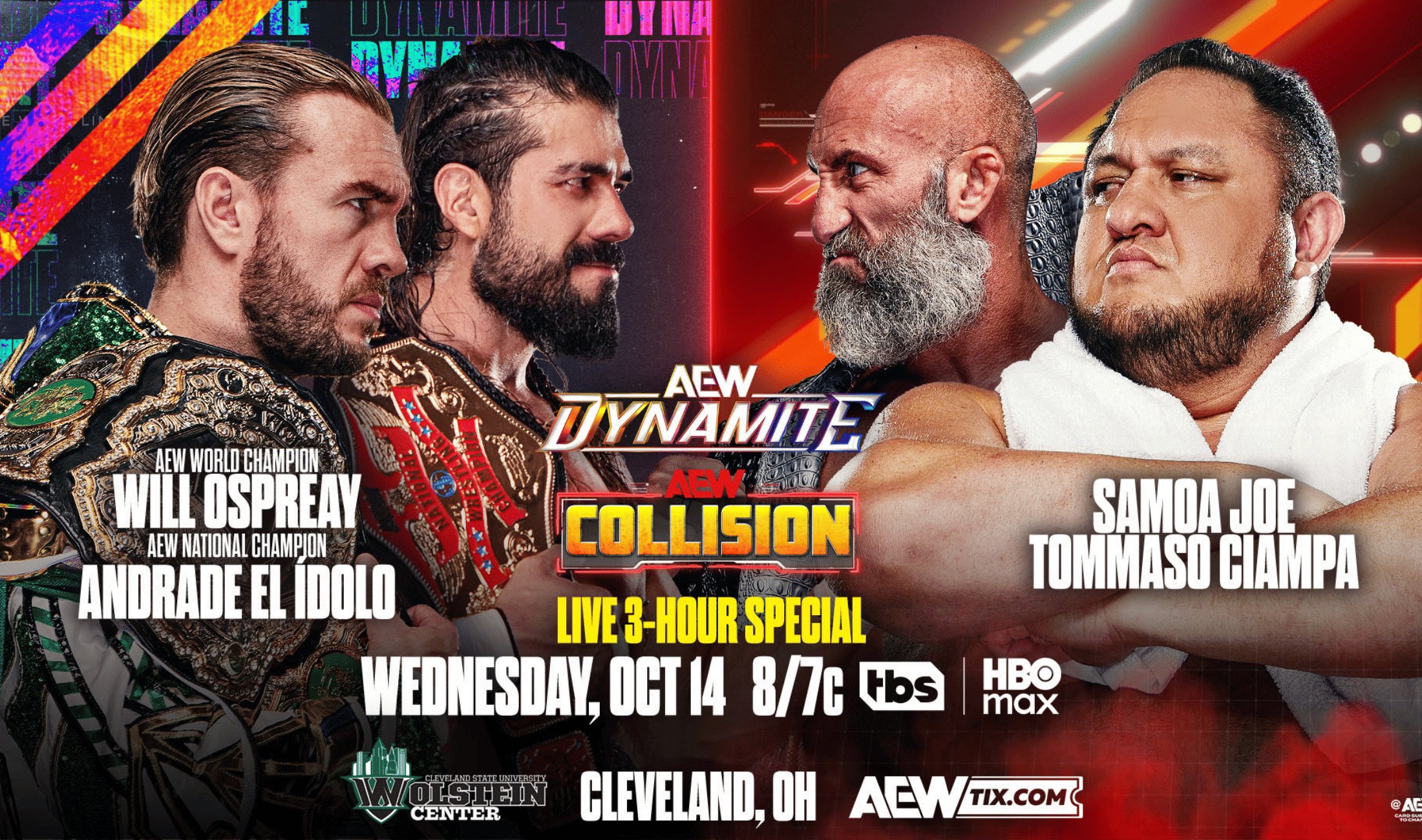 AEW Dynamite-Collision (October 14, 2026) - Preview, start time & where to watch