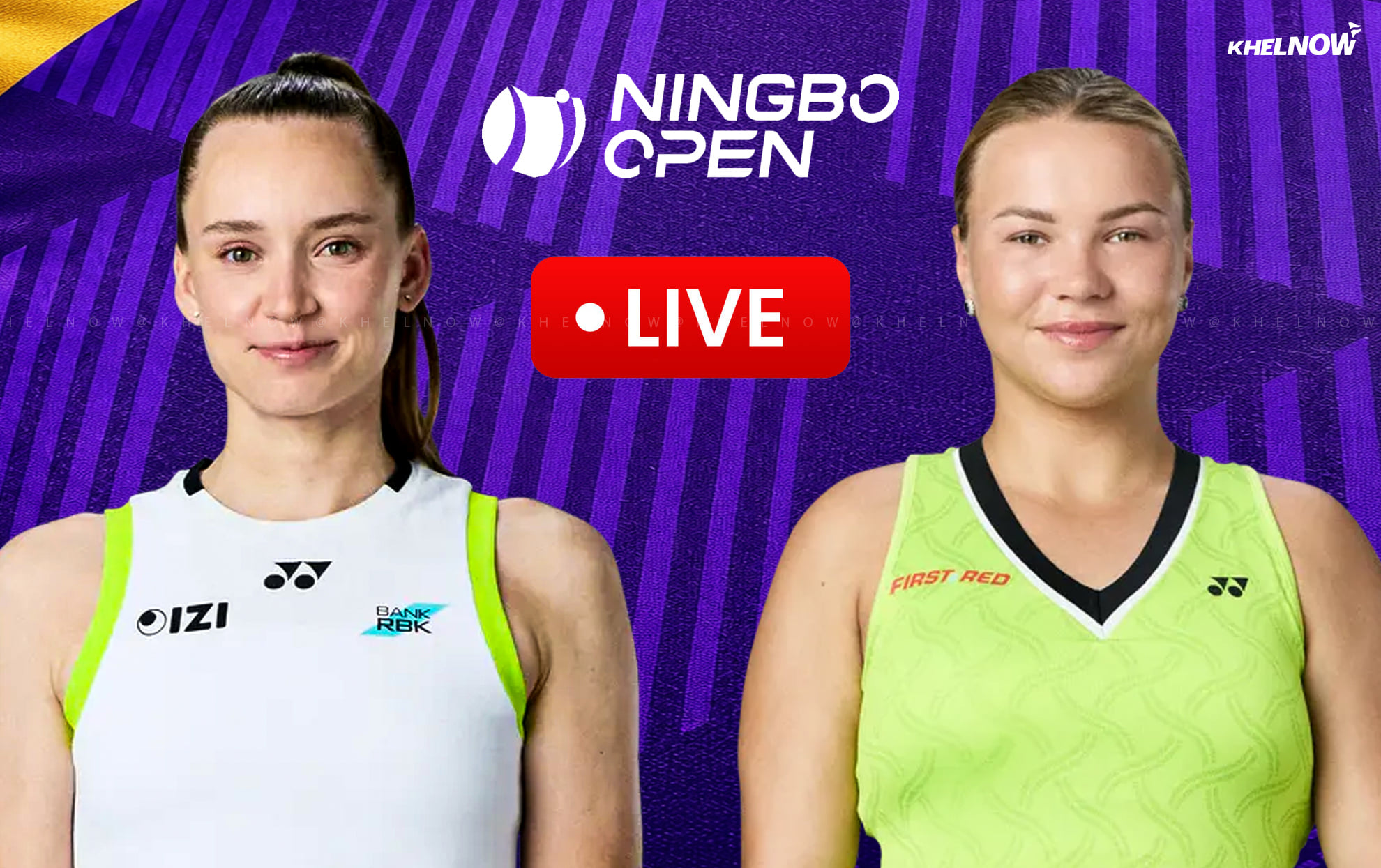Elena Rybakina vs Diana Shnaider semi-final live streaming, TV channel, where & how to watch: Ningbo Open 2026