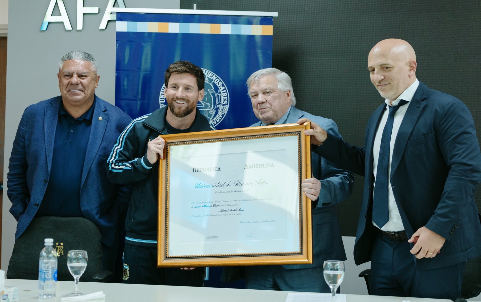Messi awarded Doctor Honoris Causa by University of Buenos Aires ahead of Argentina farewell