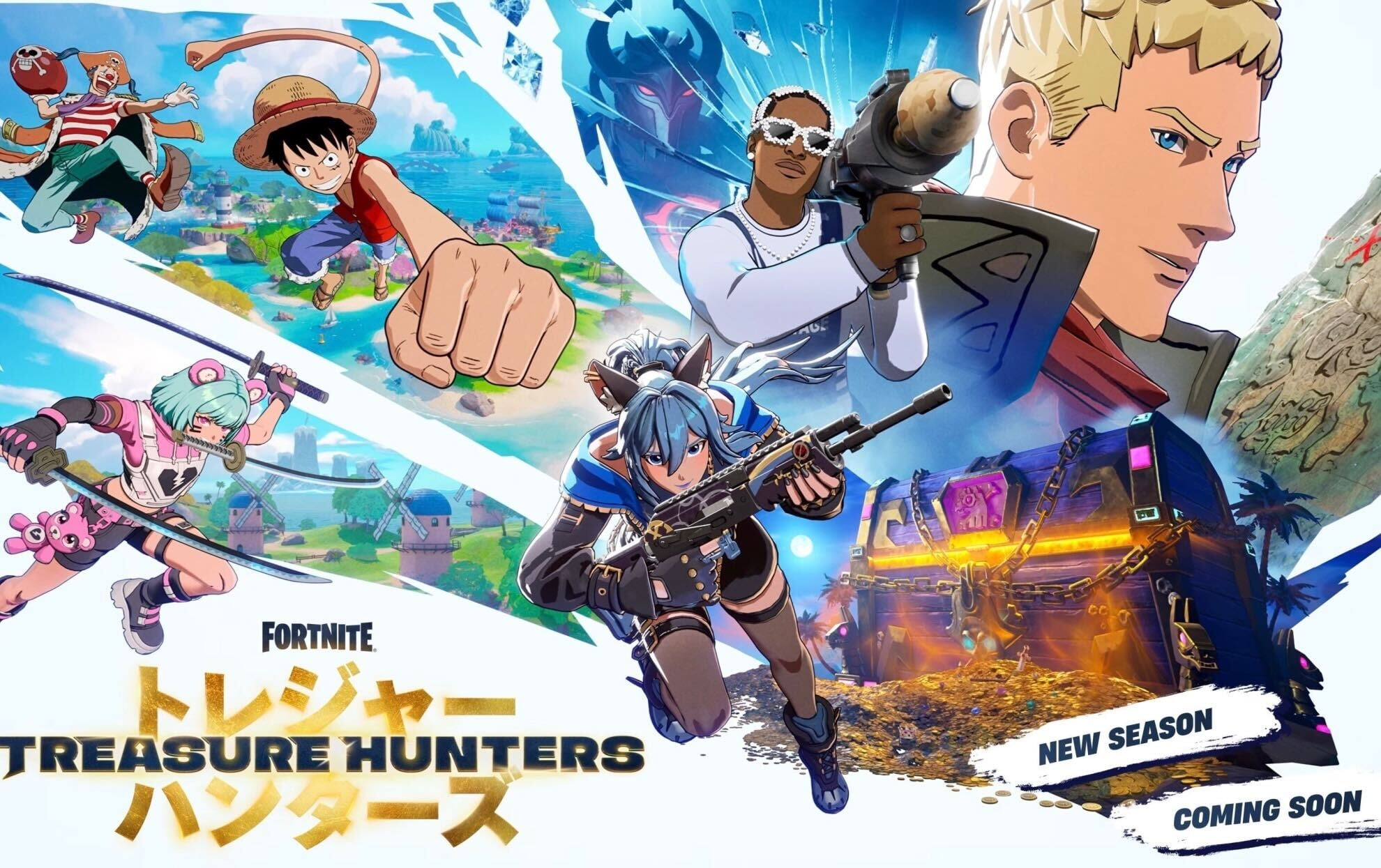 Fortnite One Piece collaboration - Release, skins, map changes & more details