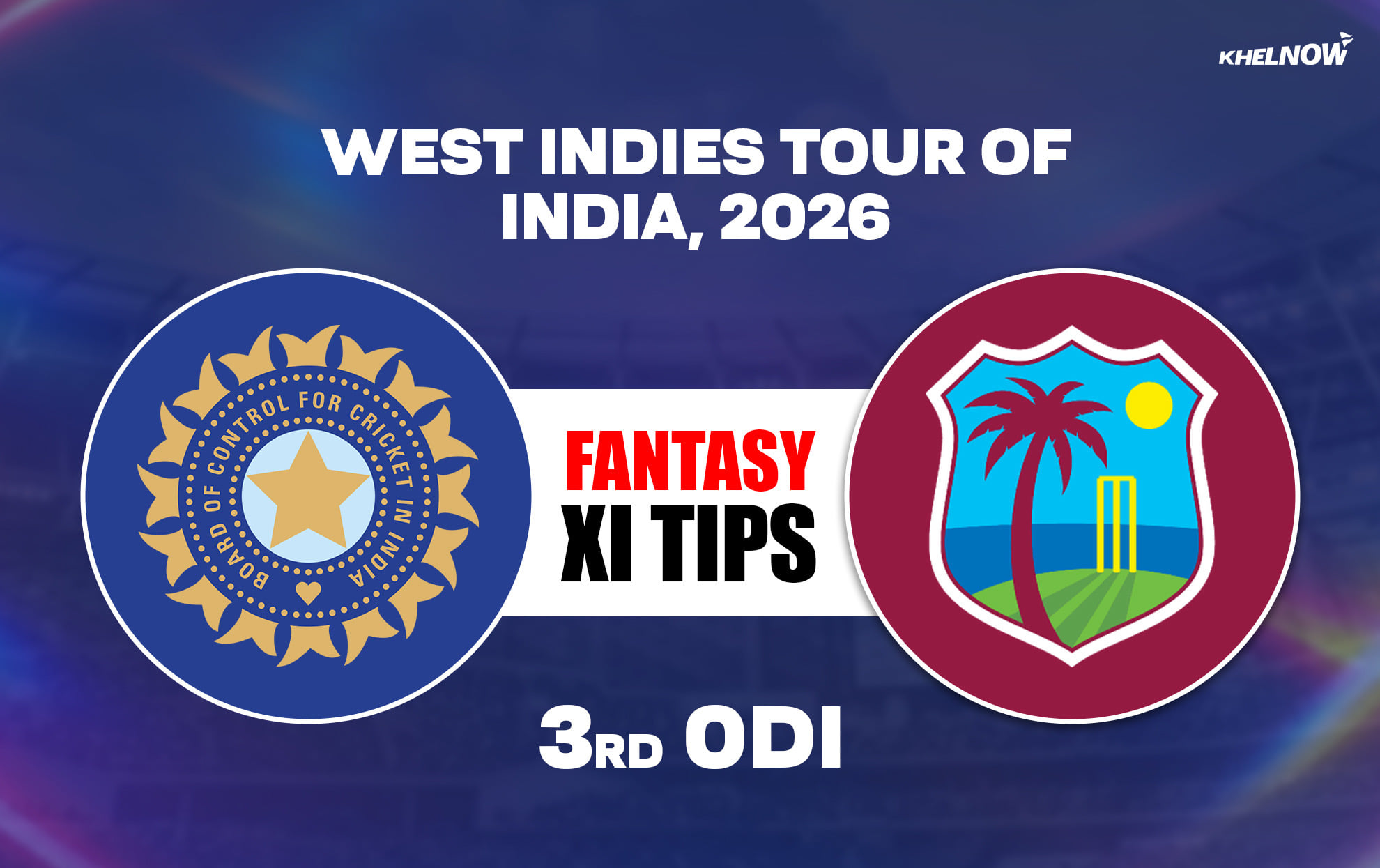 IND vs WI Dream11 Prediction, Dream11 Playing XI, Today Match 3rd, India vs West Indies ODI Series 2026