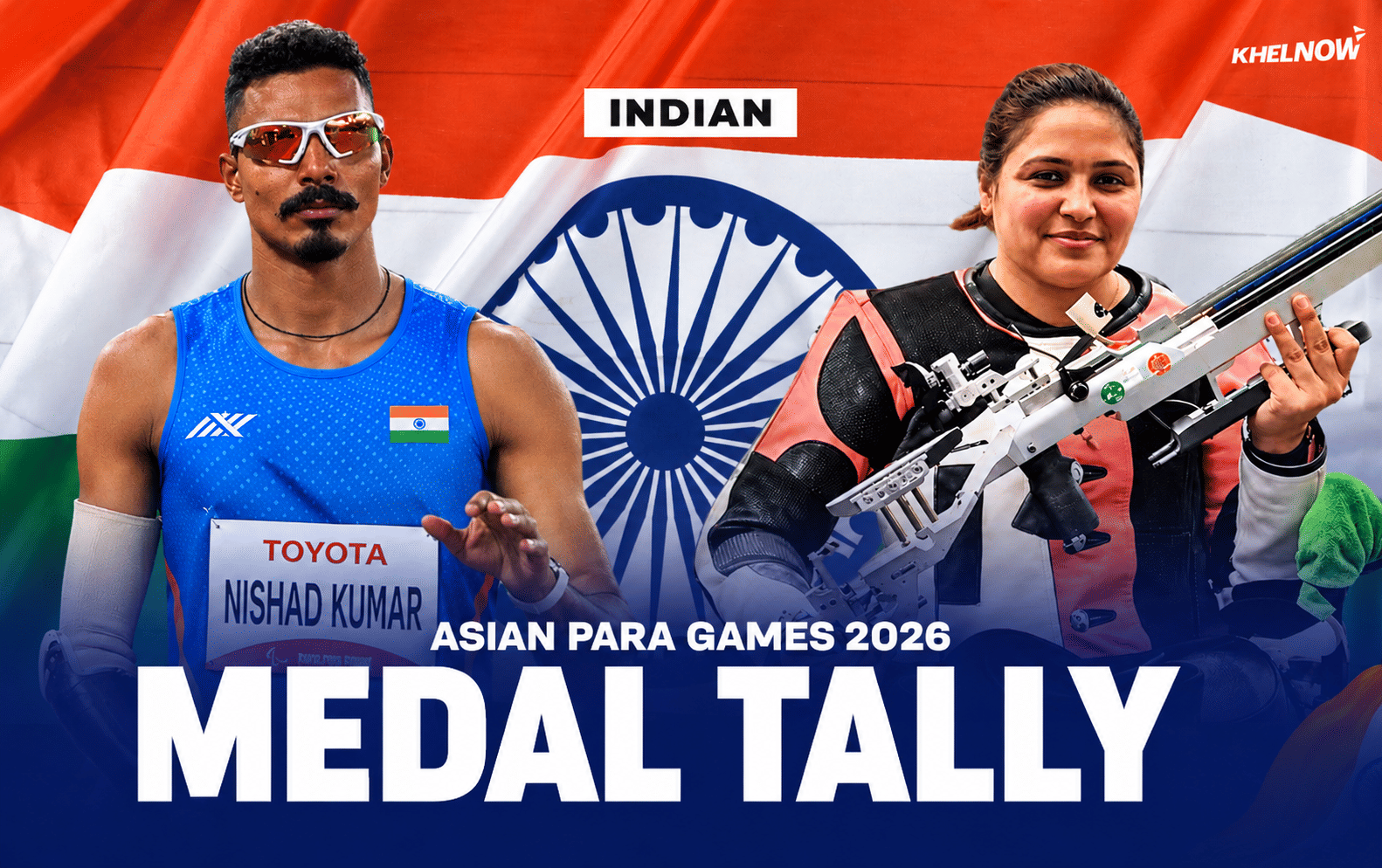 Asian Para Games 2026: India’s medal tally after Day 1, 19th October