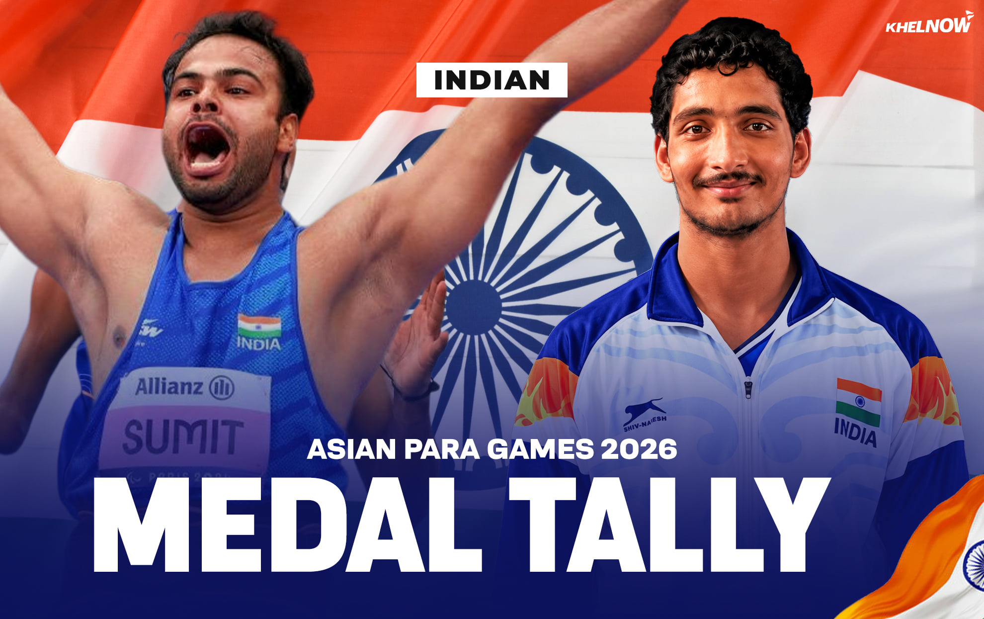 Asian Para Games 2026: India’s medal tally after Day 5, 23rd October