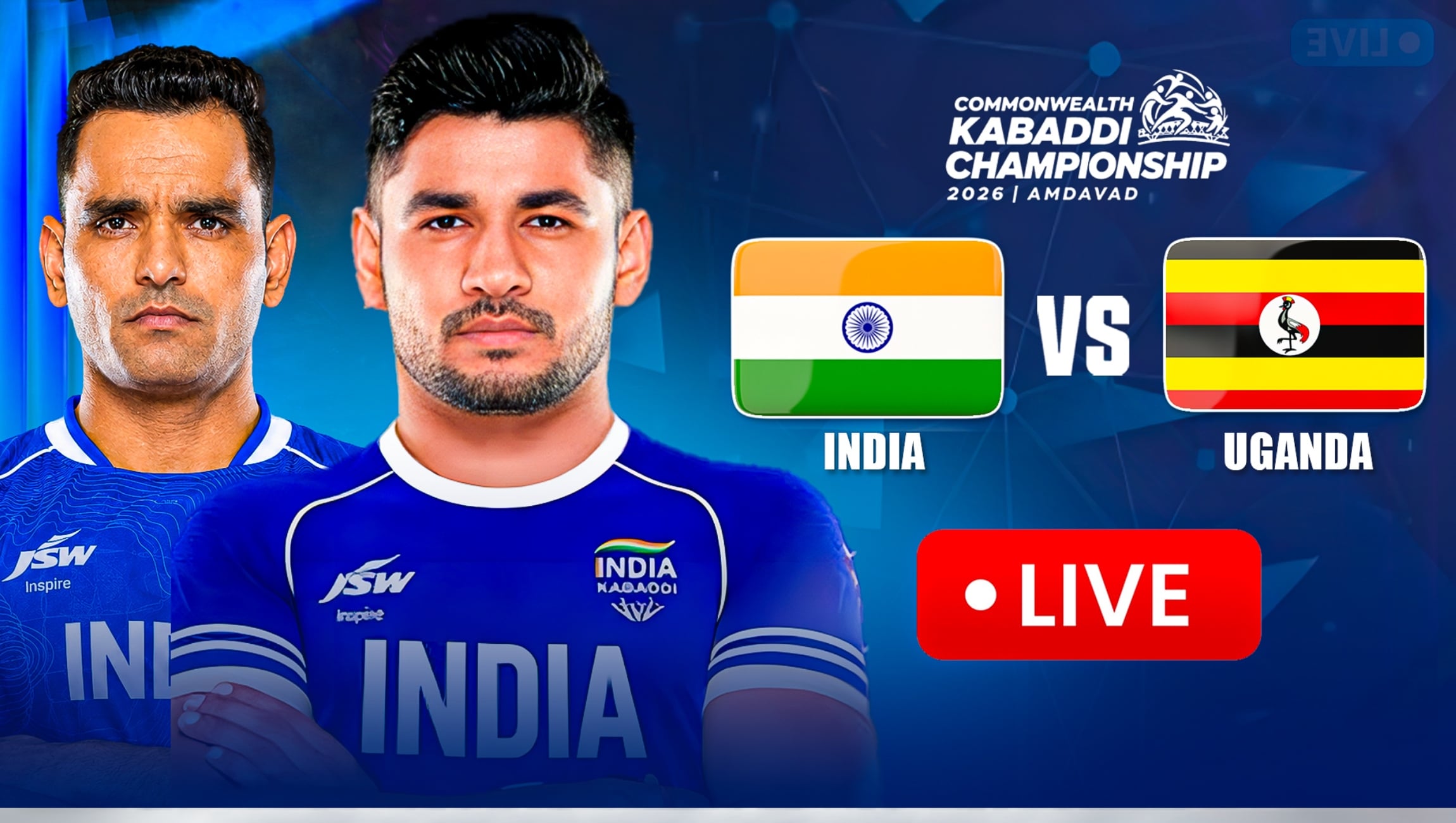 India vs Uganda Men's Kabaddi LIVE - Follow Match 9 of Commonwealth Kabaddi Championship 2026
