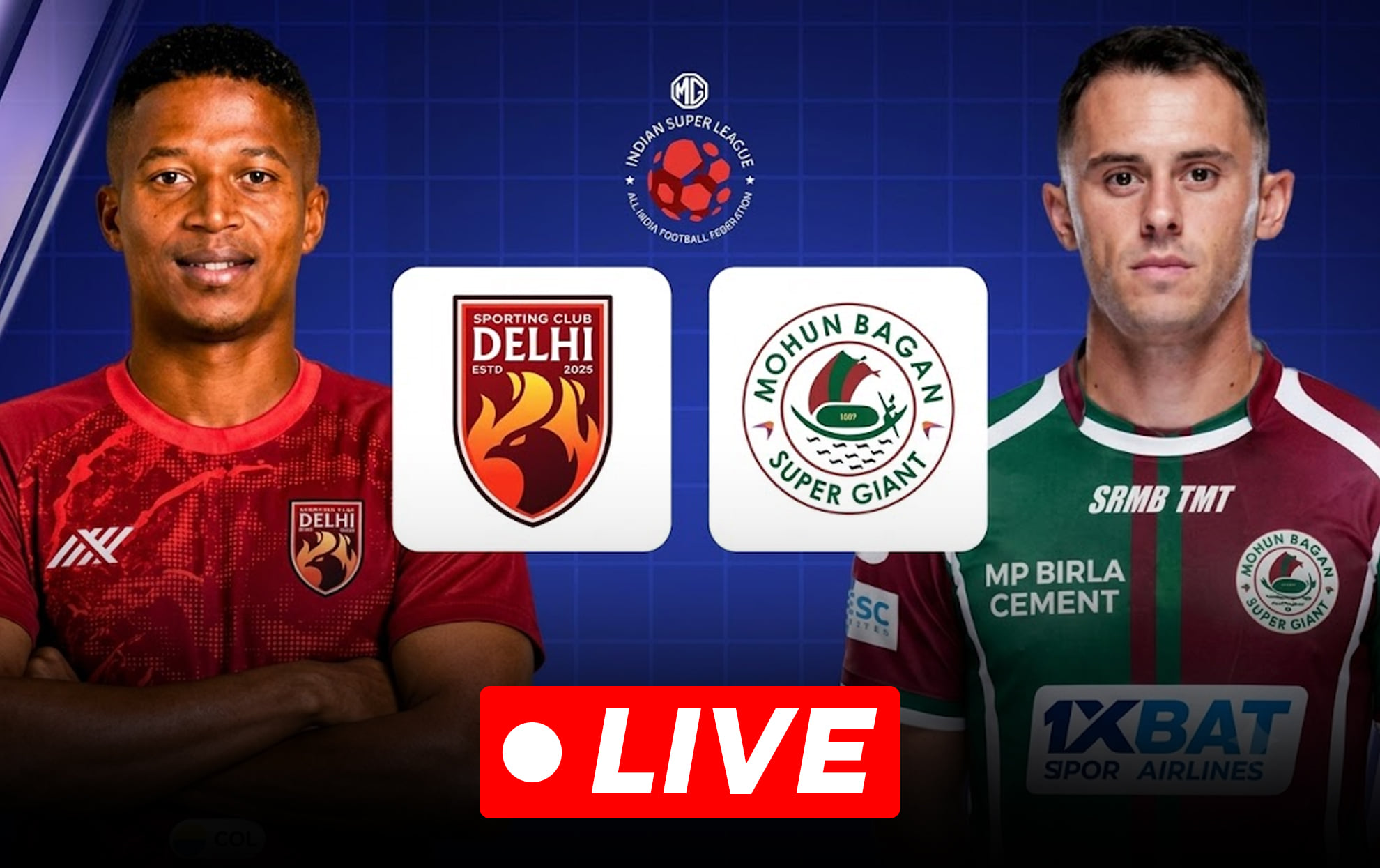 SC Delhi vs Mohun Bagan Live: Confirmed lineups & pre-match updates for ISL 2026-27 clash