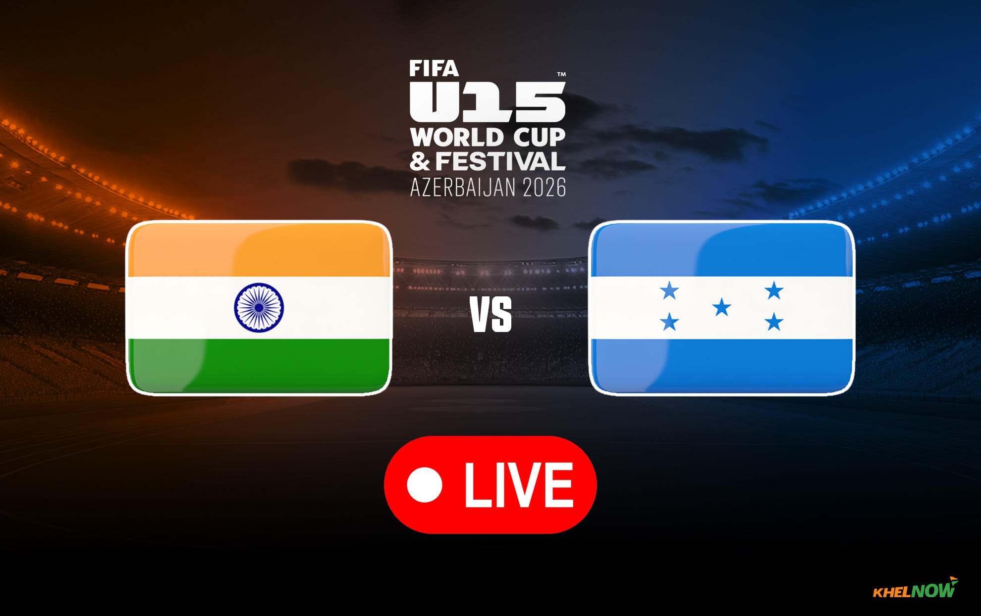 India U-15 vs Honduras U-15 Live - Confirmed Lineups & pre-match updates for FIFA U-15 World Cup & Festival clash