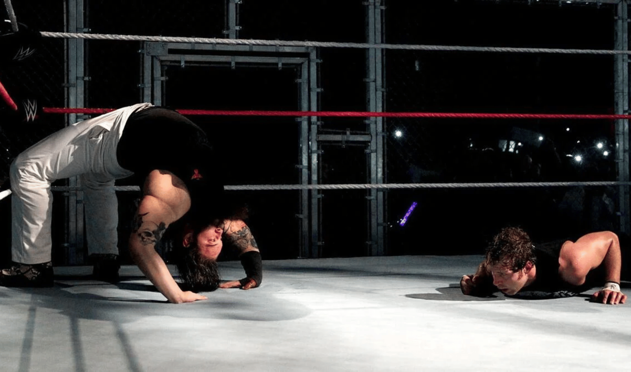 On this day in 2014 - Bray Wyatt returned to attack Dean Ambrose, allowing Seth Rollins to secure win at WWE Hell in a Cell