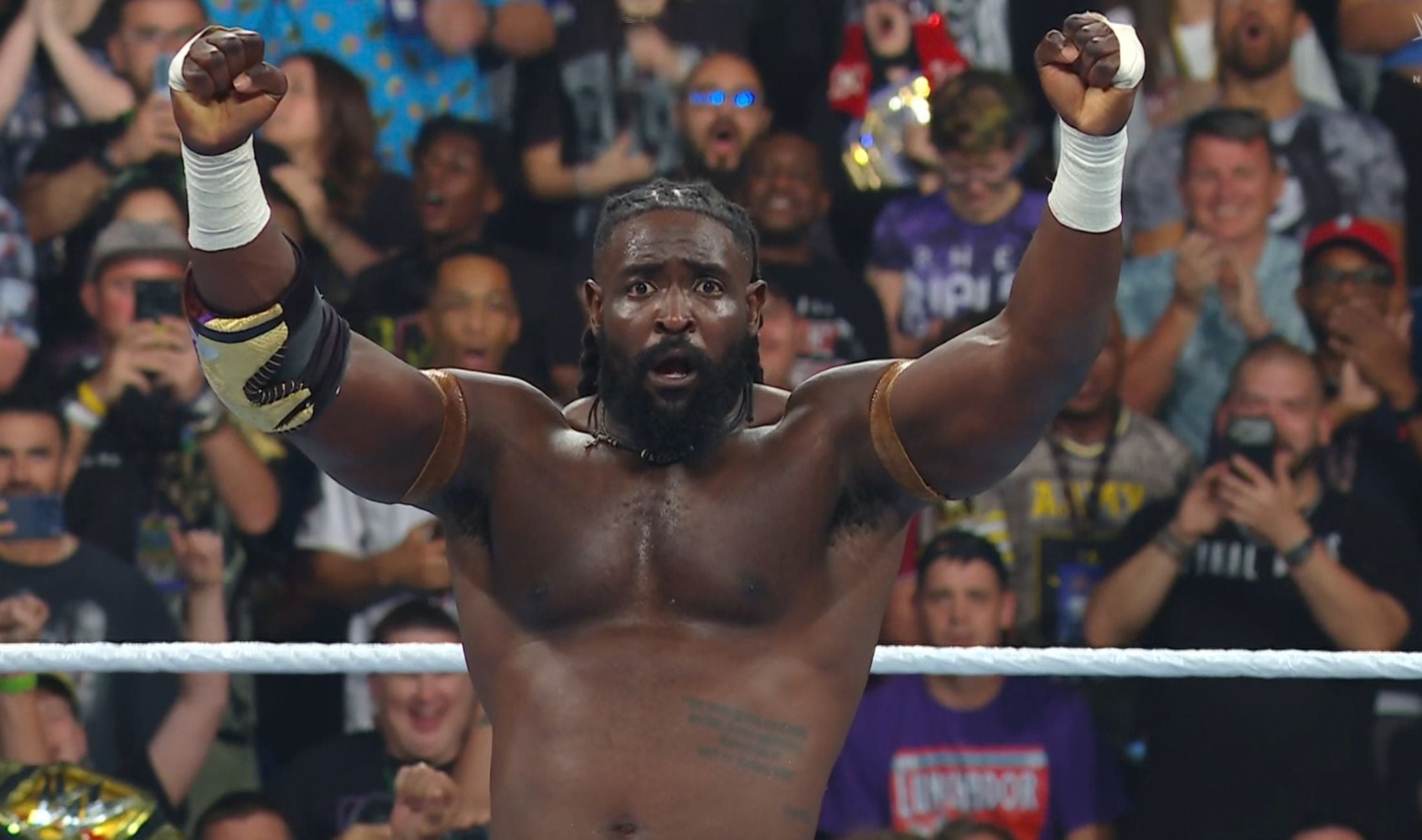 WWE Money in the Bank 2026 Results - Oba Femi survives brutal brass knuckles attack to beat Bronson Reed