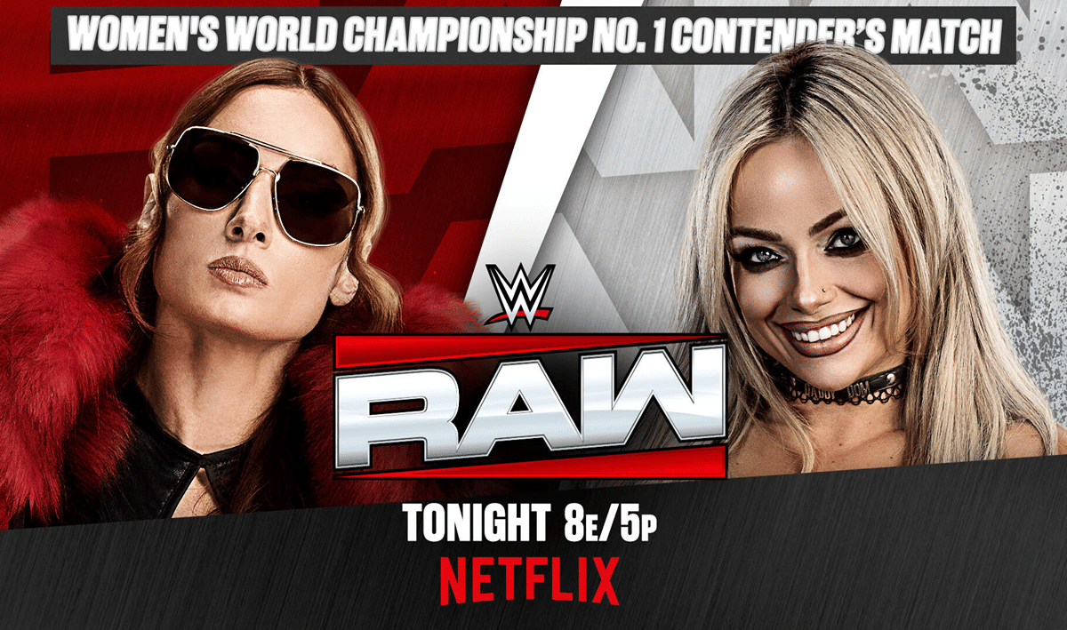 WWE Raw poster 10_5 - Becky Lynch vs Liv Morgan