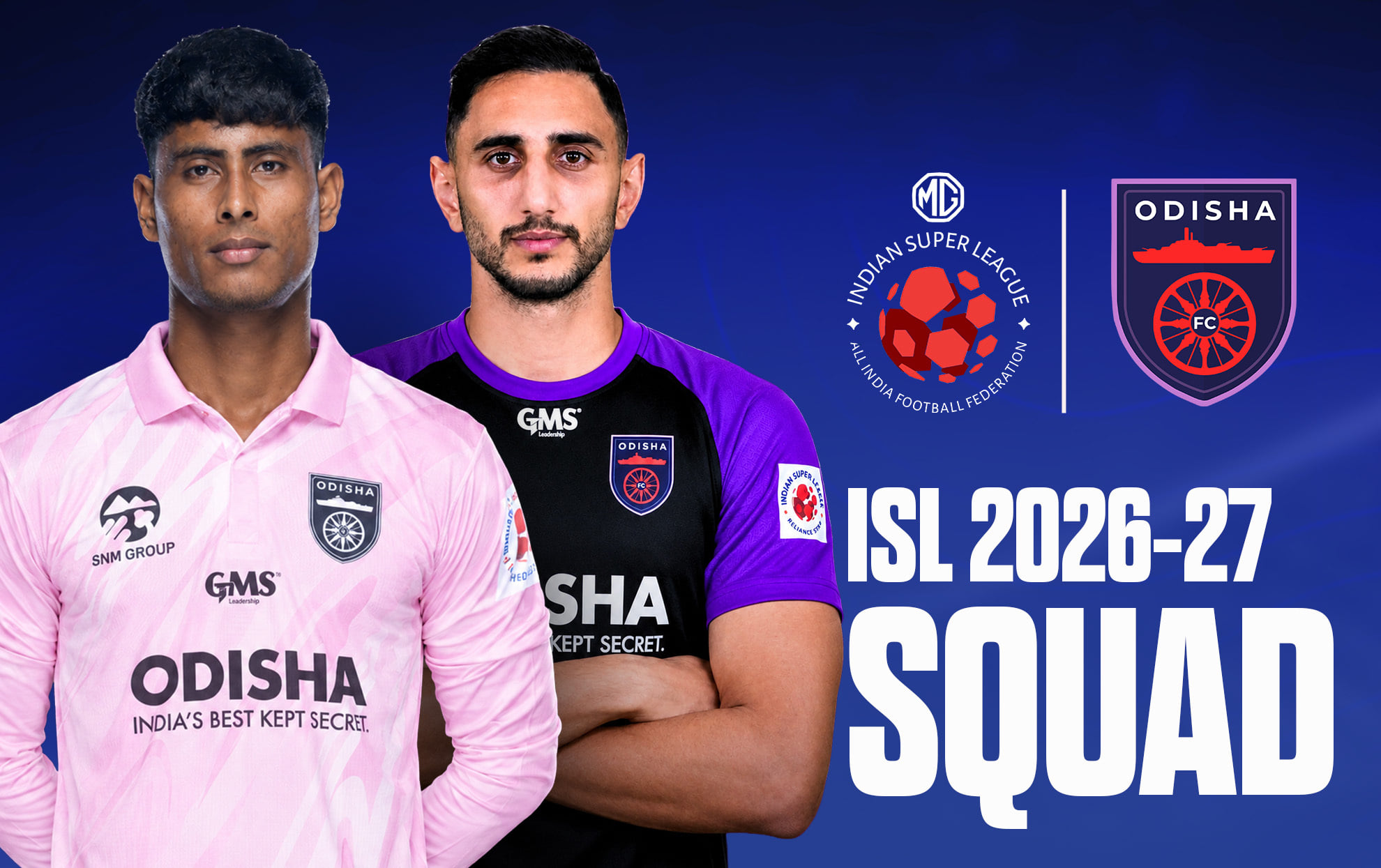 Odisha FC Complete squad for ISL 2026-27 season